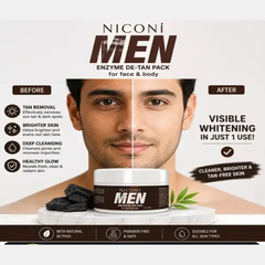 Niconi Men De Tan Face & Body Pack 300g