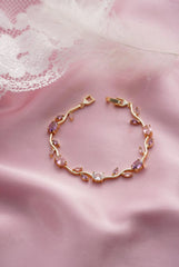 Elegant Silver Plated Tulip Bracelet for Girls/Women